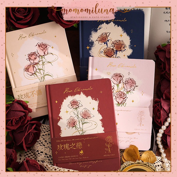 

Rose Chronicle notebook vintage retro aesthetic diary journal HB1700