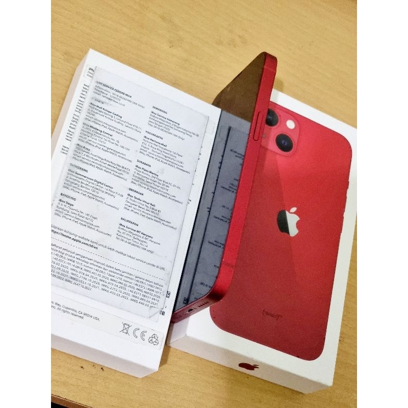 IPHONE 13 RED 128GB IBOX PROMO MURAH