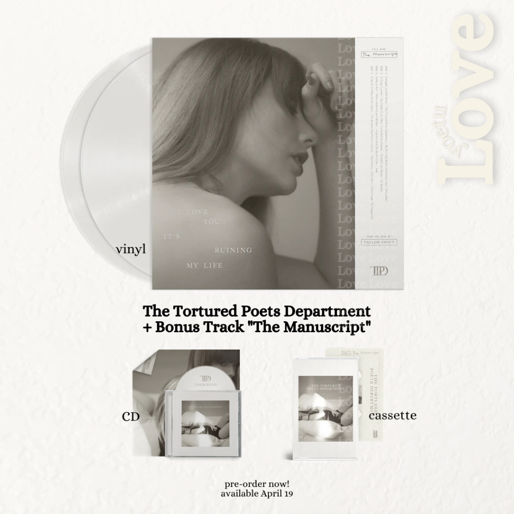 [PO US] The Tortured Poets Department Taylor Swift Vinyl CD Cassette Kaset