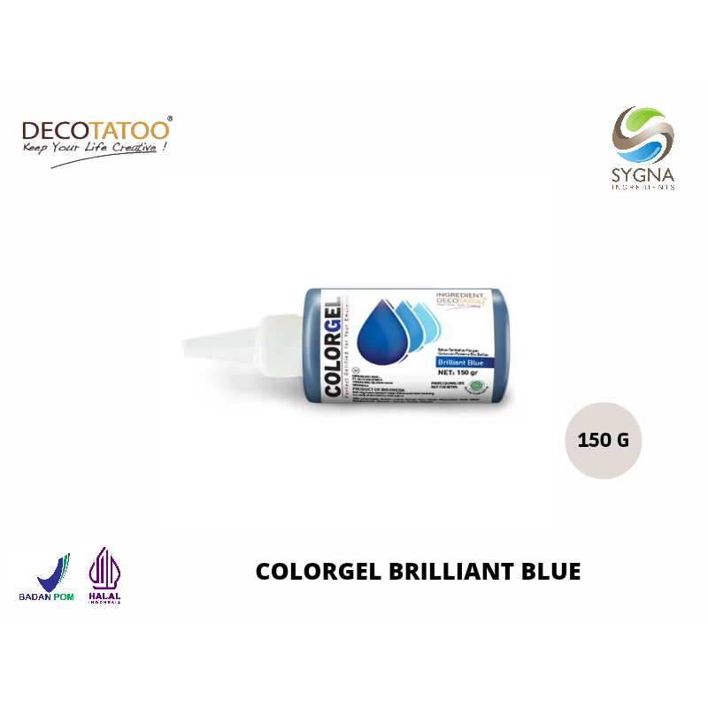 

Colorgel Brilliant Blue 150 gr - Decotatoo (Gel Pewarna Makanan & Minuman)