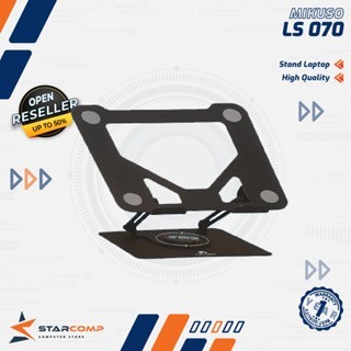 Mikuso LS-070 LS070 Laptop Stand Portable Foldable 360° Rotation Aluminum