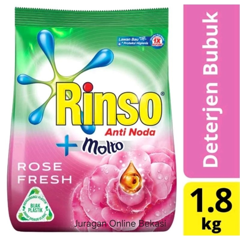 RINSO ANTI NODA+MOLTO ROSE [1,8 kg]