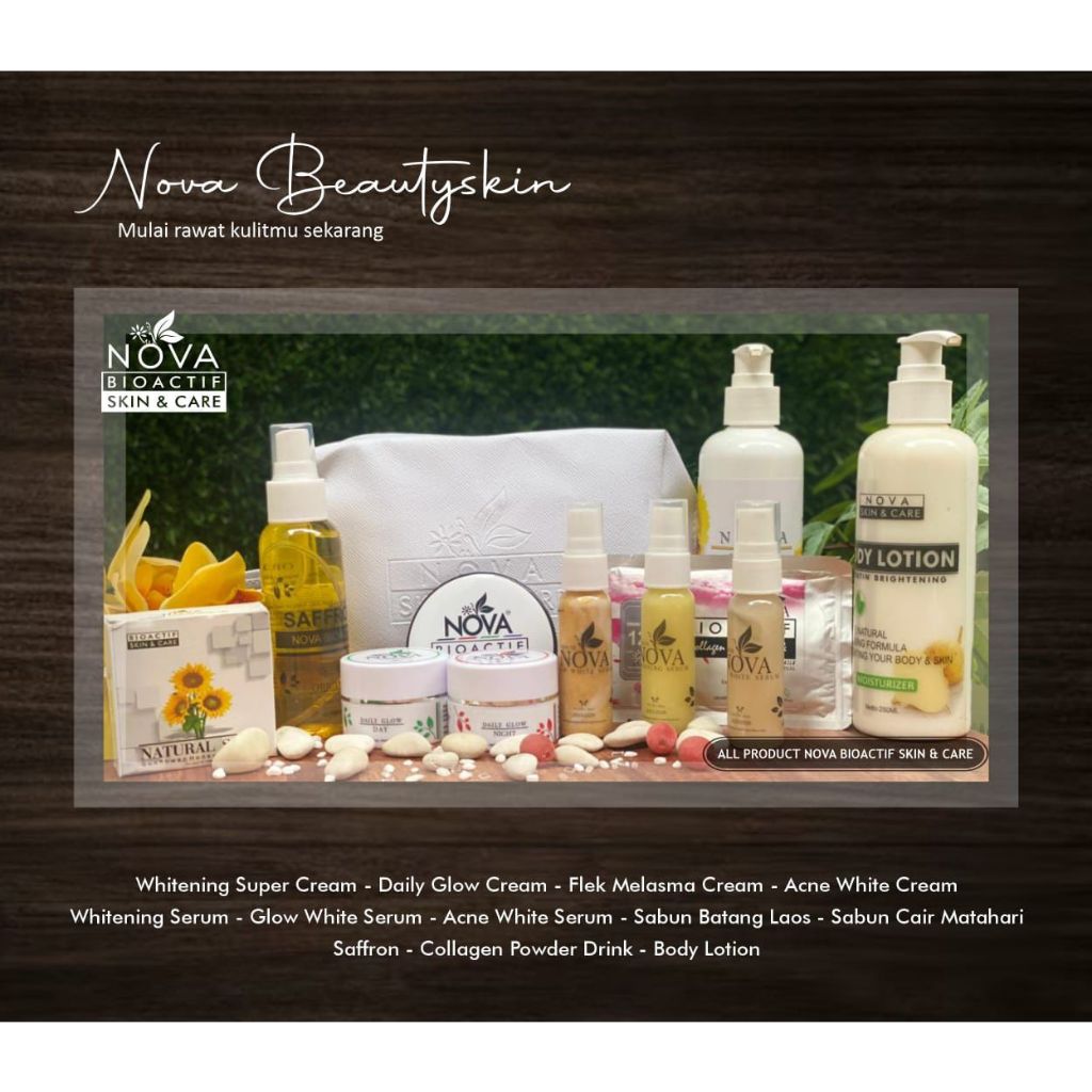 nova beauty skin paket whitening super