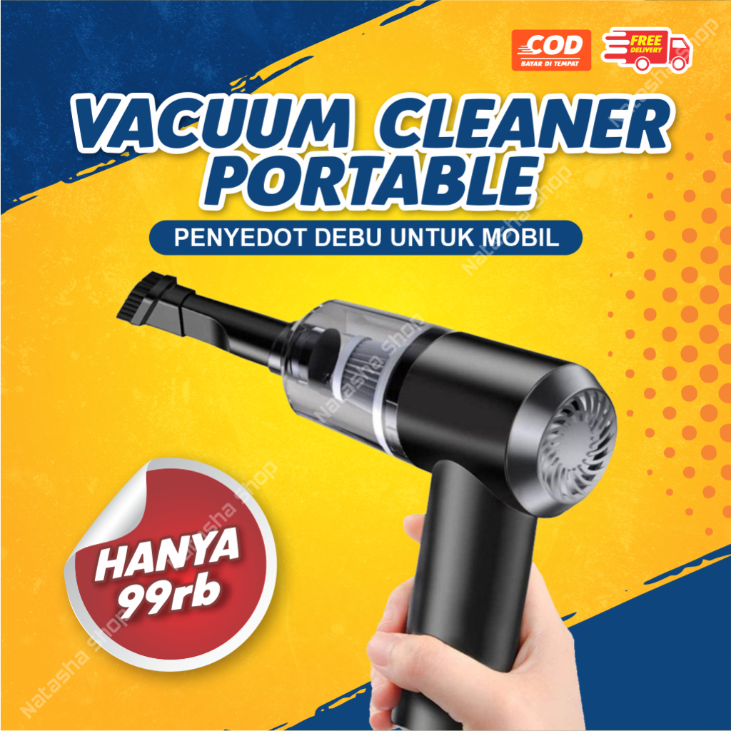 Vacuum Cleaner Penyedot Debu Mobil Portable Daya Hisap Kuat Tanpa Kabel