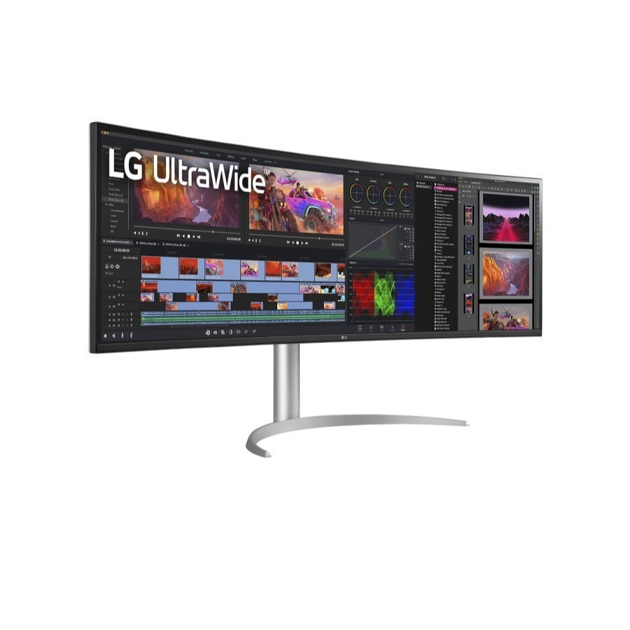 LG 49WQ95C-W Monitor UltraWide Curved Dual QHD 49 Inch IPS 144Hz