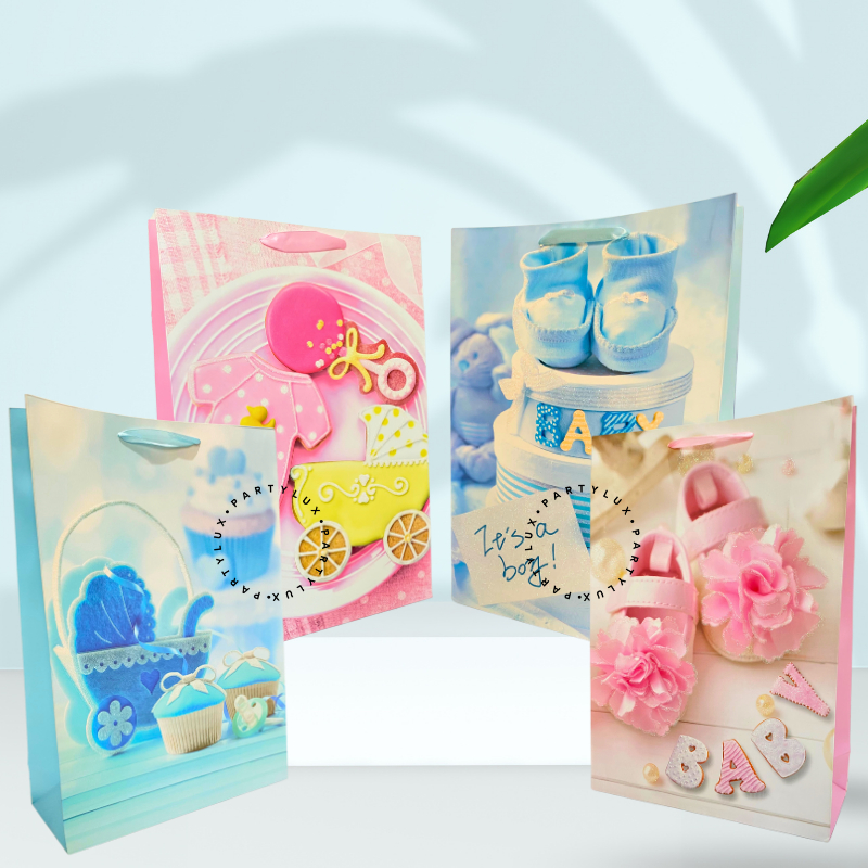 

Paper Bag Kado Baby Shower / Goodie Bag / Tas Kado Glitter Ulang Tahun