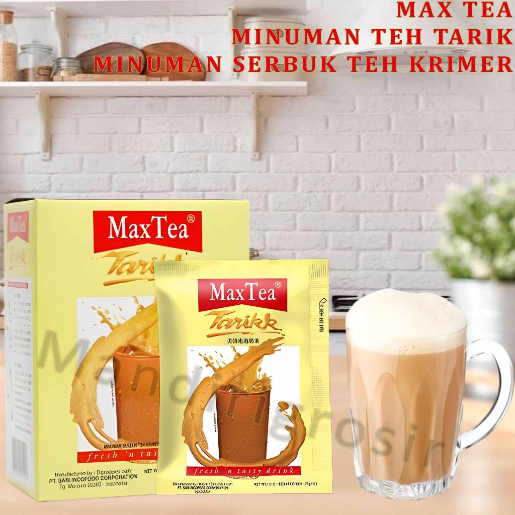 

Minuman Teh Tarik * MaxTea * Minuman Teh Krimer Susu * 1box isi 5 sachet