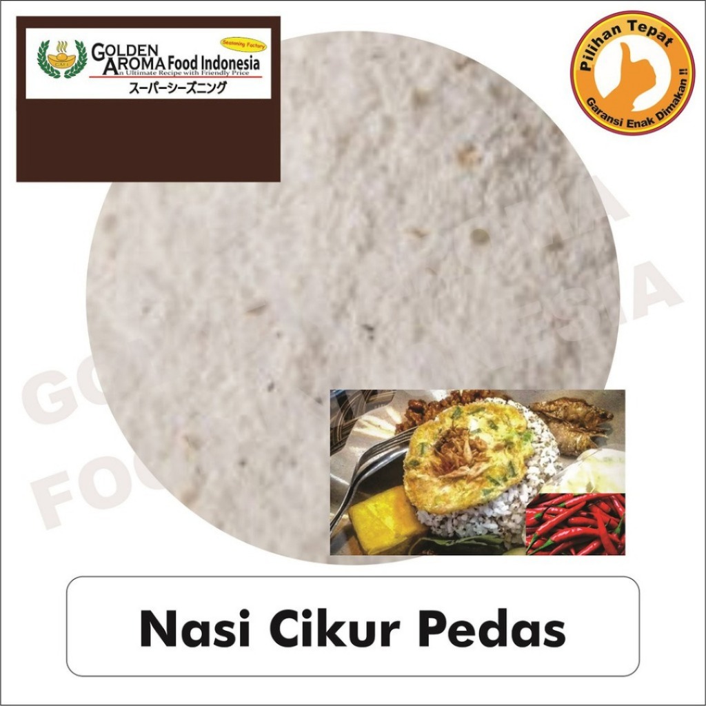 

Bumbu Tabur Rasa Nasi Cikur Pedas 1Kg, Jual Bubuk Tabur Spicy Cikur Rice Murah Enak Aman Powder