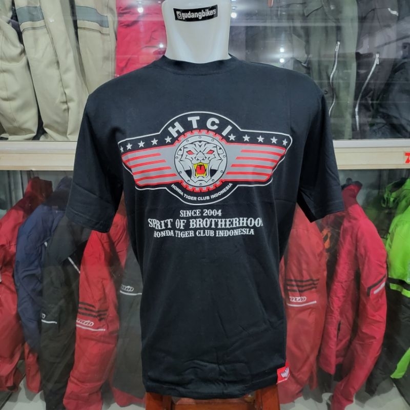 Kaos t-shirt honda tiger club indonesia 106 big family of htci motor bikers
