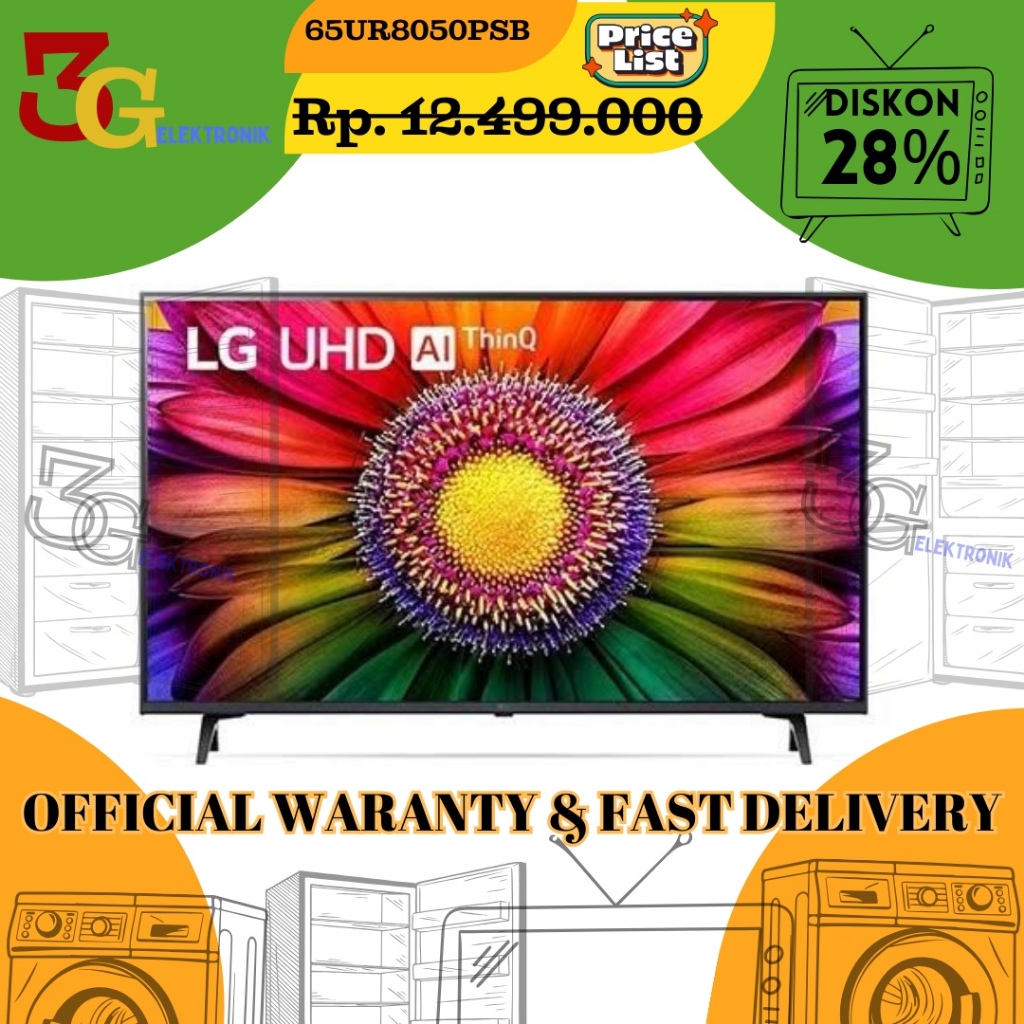LG UHD SMART TV 65 INCH 65UR8050PSB