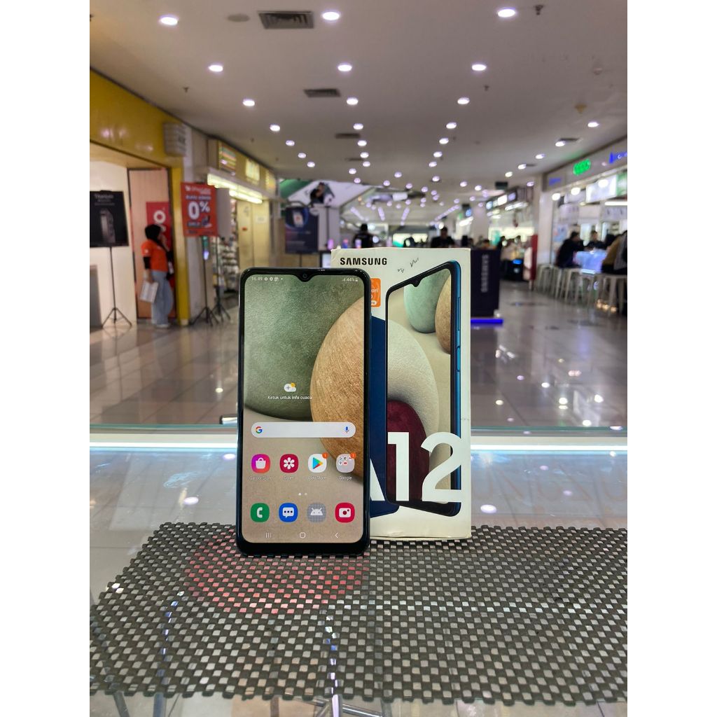 SAMSUNG GALAXY A12 4/128GB RAM 4GB ROM 128GB SECOND SEKEN BEKAS