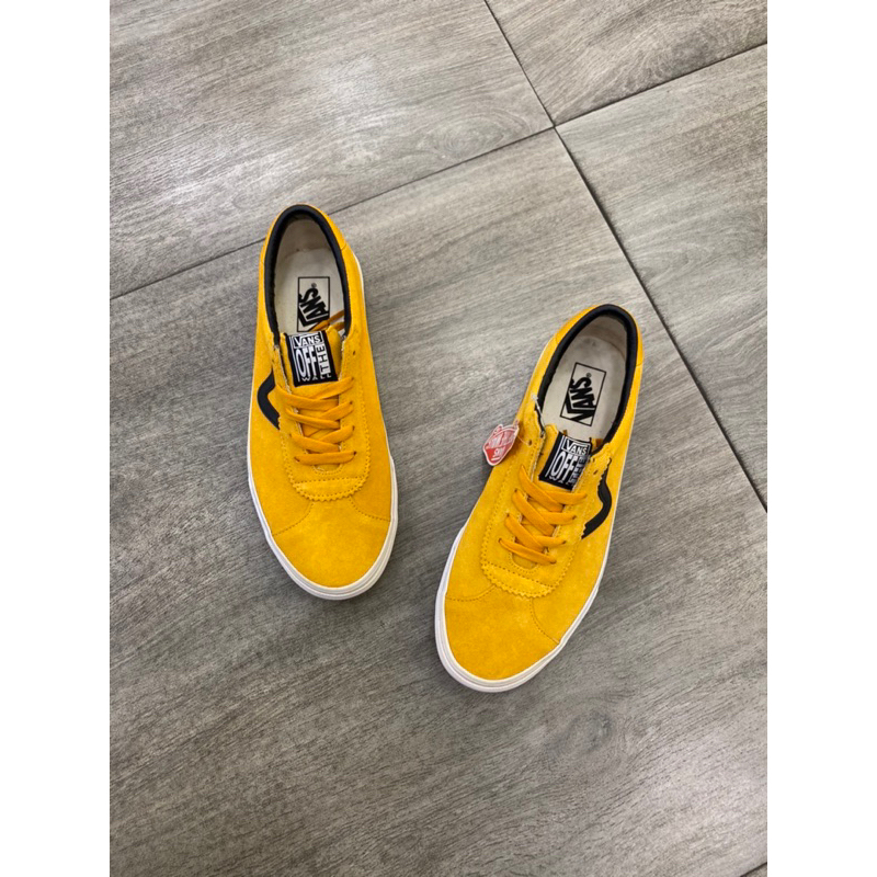 Vans Sport suede cadnium yellow true white (leaning leather crack)