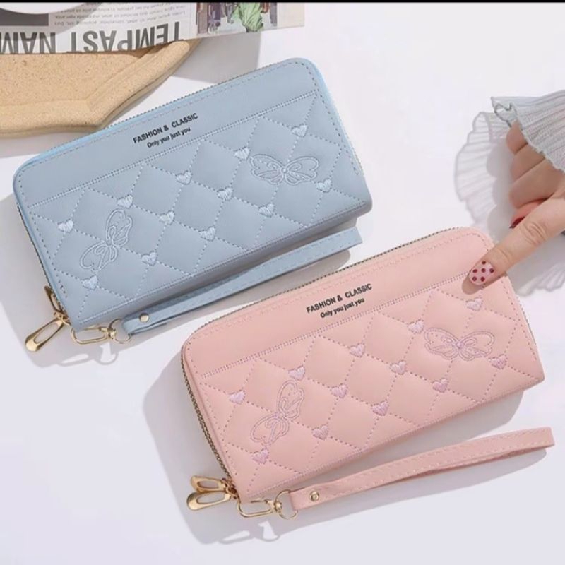 dompet panjang wanita 2 resleting