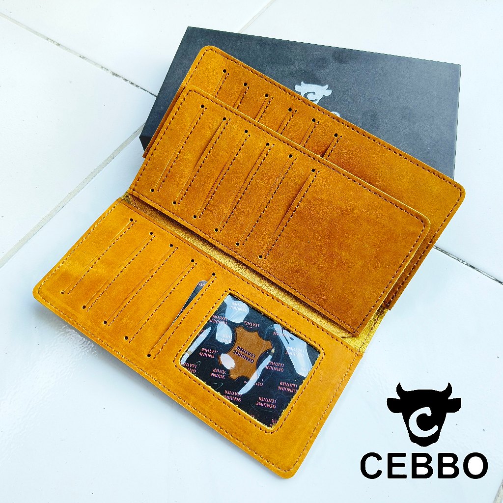 Dompet Panjang Kulit Sapi Asli Crazy Horse Leathe Merk CEBBO