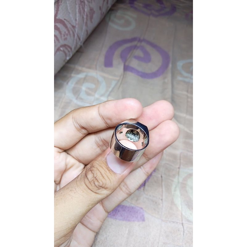 ikat perak microseting ulahan Martapura