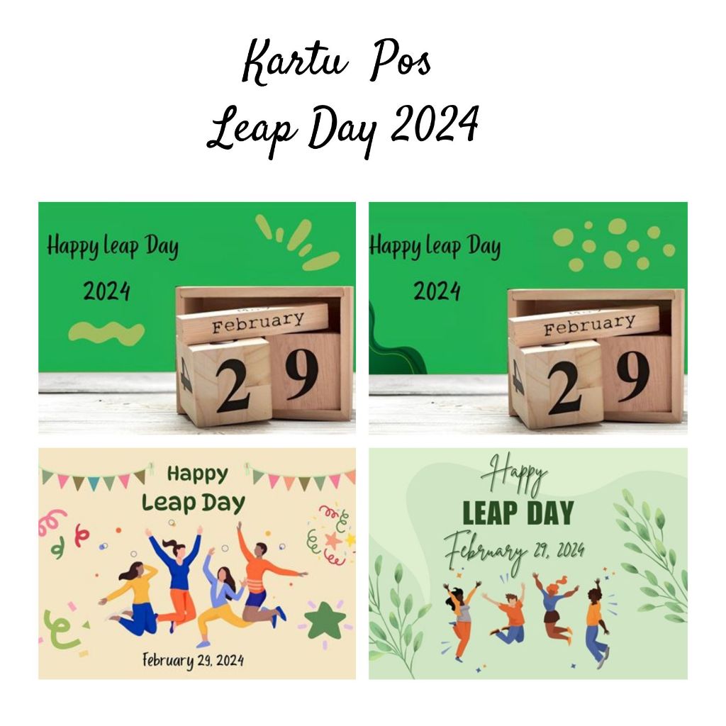 

MC- Kartu pos Kartupos Tahun Kabisat / Leap Day Postcard