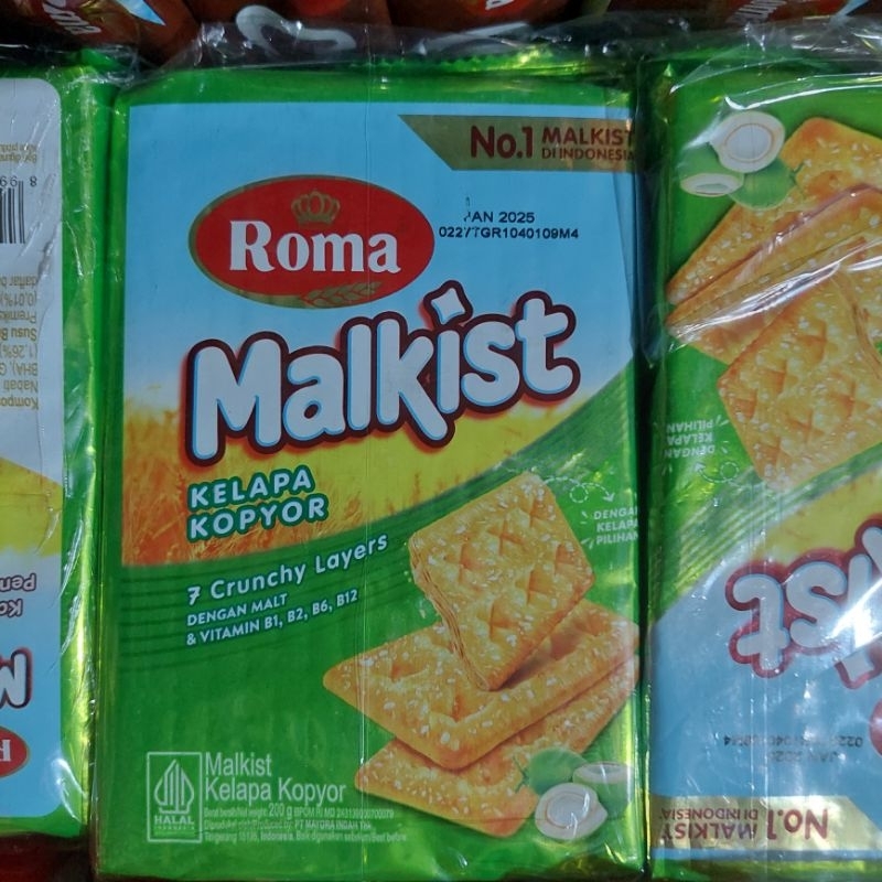 

Roma Malkist Kelapa Kopyor 252g