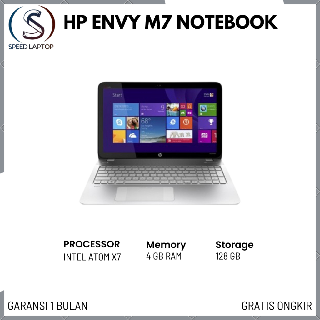 Laptop HP Envy X360/Notebook/M7 Notebook/17m/ Seken Bergaransi