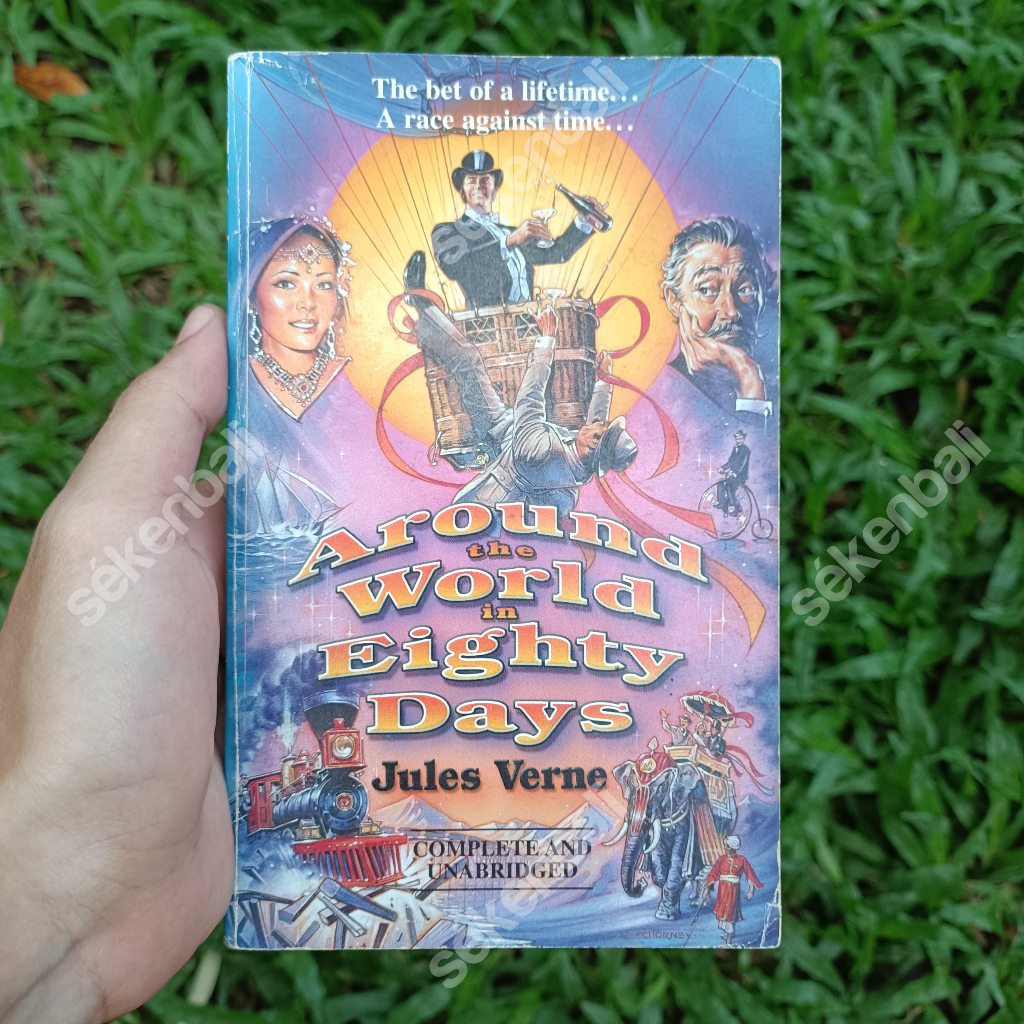 Novel Vintage Around The World In Eighty Days by Jules Verne (1990) - Novel Fiksi Around The World I