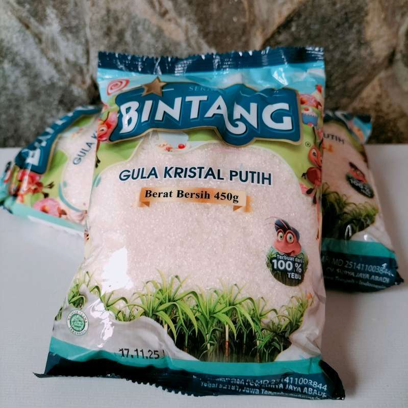 

[ECER] gula pasir SERIBU BINTANG kemasan 450 gram gula kristal putih
