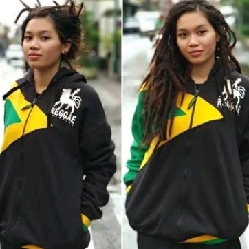 jaket REGGAE REPUBLIC jamaica hoodie jamaika bob marley rasta