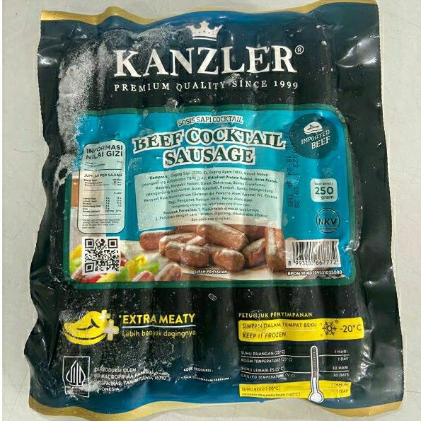 

Kanzler sosis Beef Cocktail 250gr