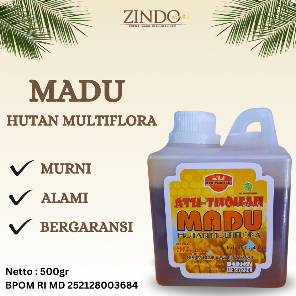 

MADU HUTAN MULTIFLORA ATH-THOIFAH 500GR / MADU SIALANG KHAS RIAU