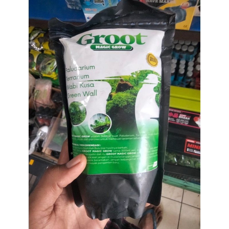 GROOT MAGIC GROW Media Tanam pupuk Paludarium Terrarium WABIKUSA AQUASCAPE