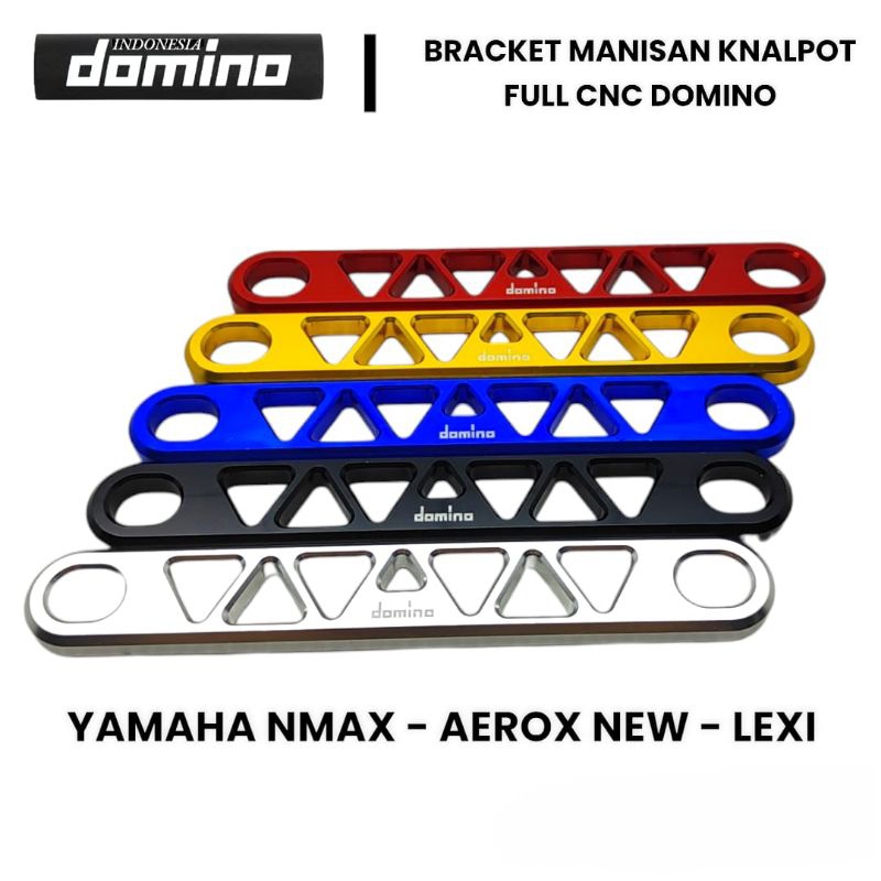 DOMINO Braket Manisan Knalpot Yamaha Nmax Old New Aerox Variasi CNC