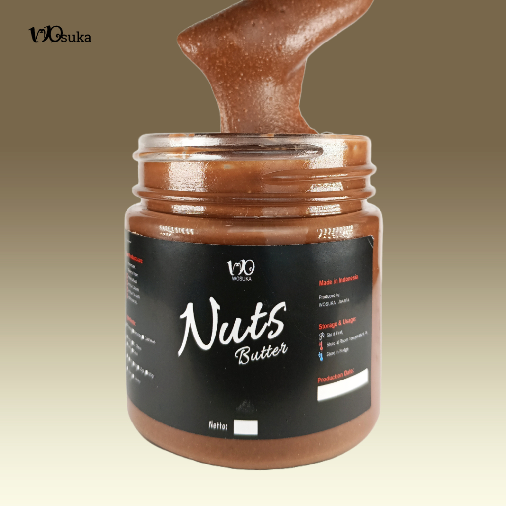 

Natural Dark Chocolate Peanut Butter by WOSUKA (Selai Kacang Cokelat)