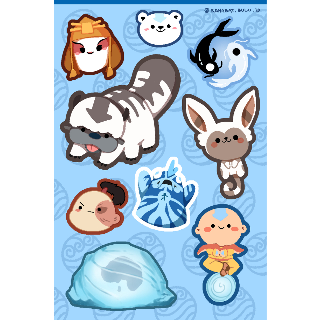 

Sticker Set Sahabat Bulu Avatar: the Last Airbender