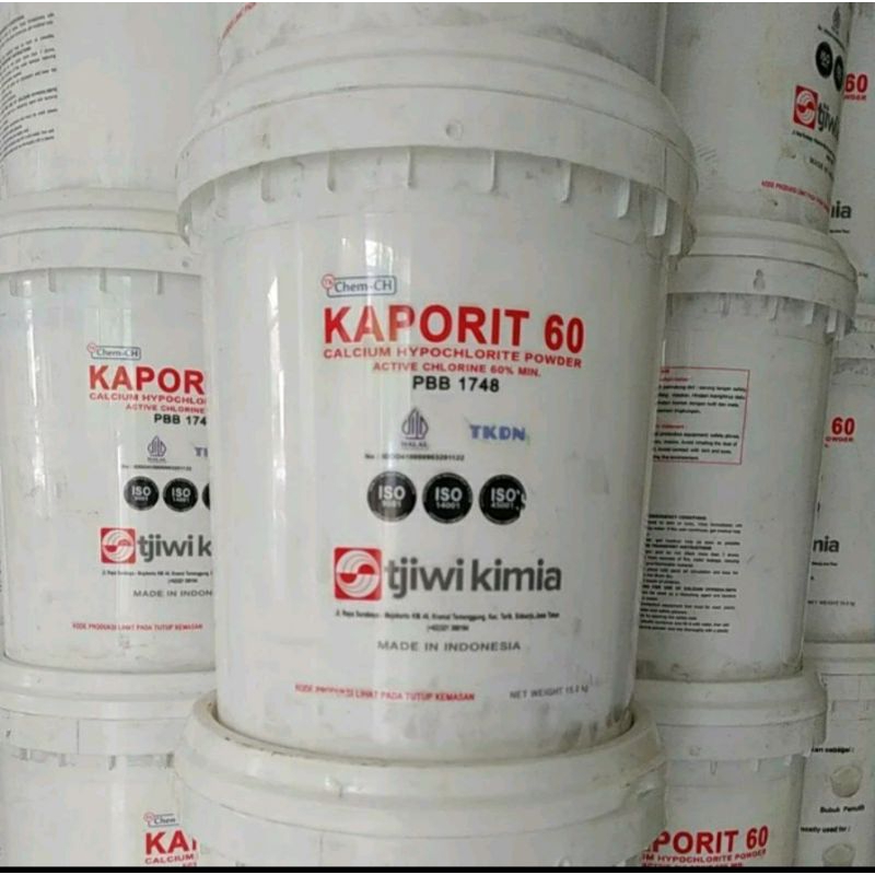 KAPORIT TJIWI KIMIA/CALSIUM HYPO CHLORIDE 60% @15kg