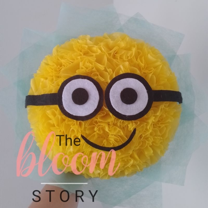 Buket karakter minion/buket bunga/buket wisuda/hadiah wisuda/kado ultah/buket boneka/anniversary