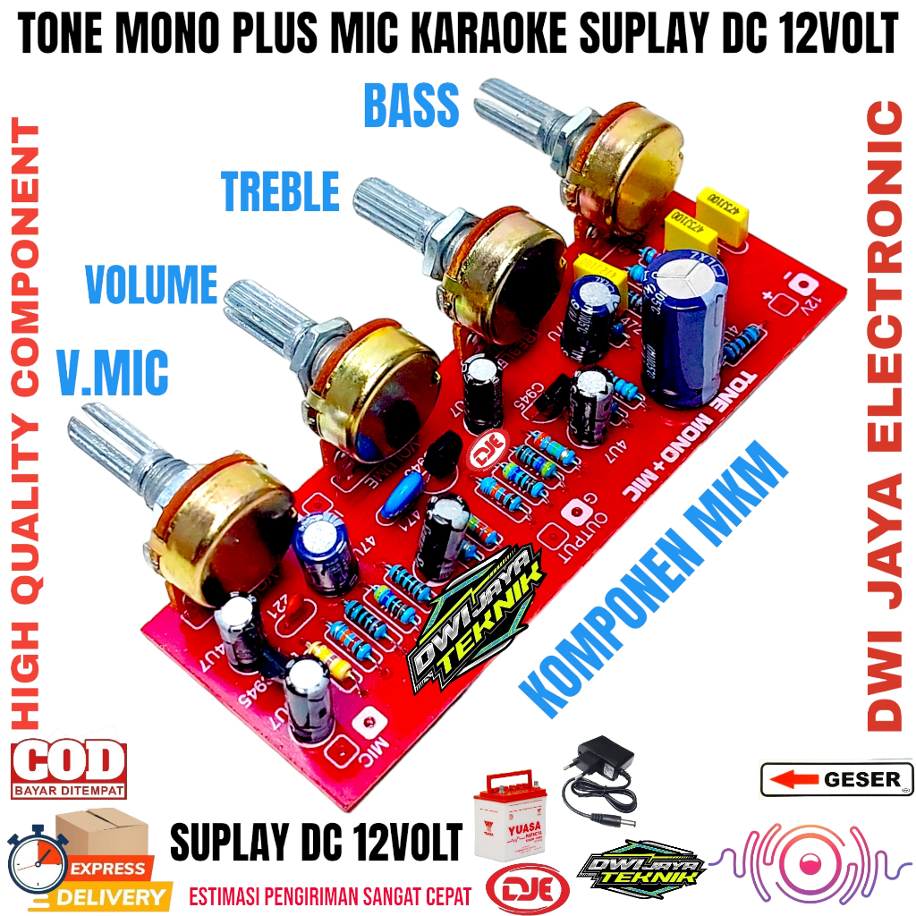 Tone control mono + mic