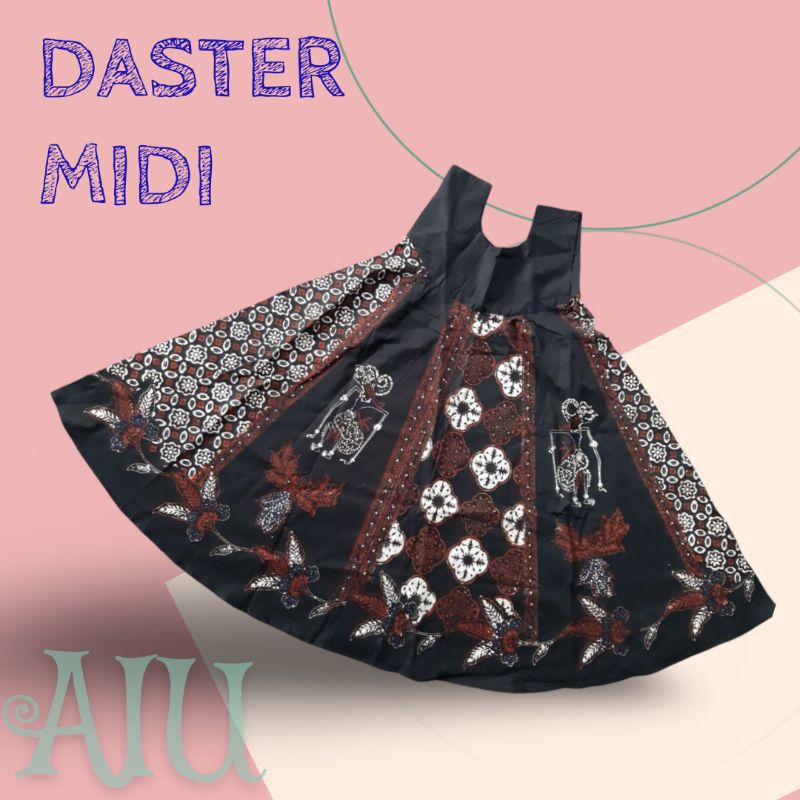 DASTER MIDI BATIK CAP ORIGINAL SOGAN KLASIK PREMIUM