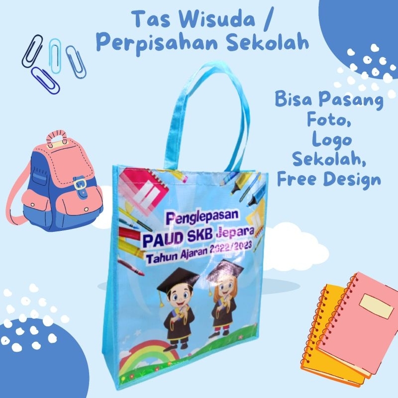 tas spunbond sekolah map ijazah kampus paud tk sd smp