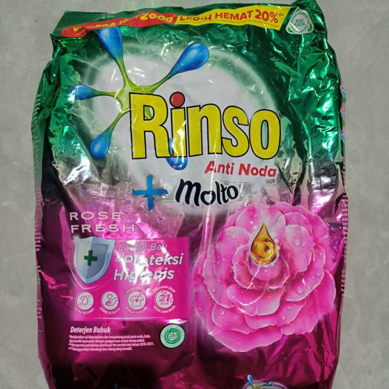 Rinso Bubuk Anti Noda Molto Rose Fresh 2000 gram 2 kg
