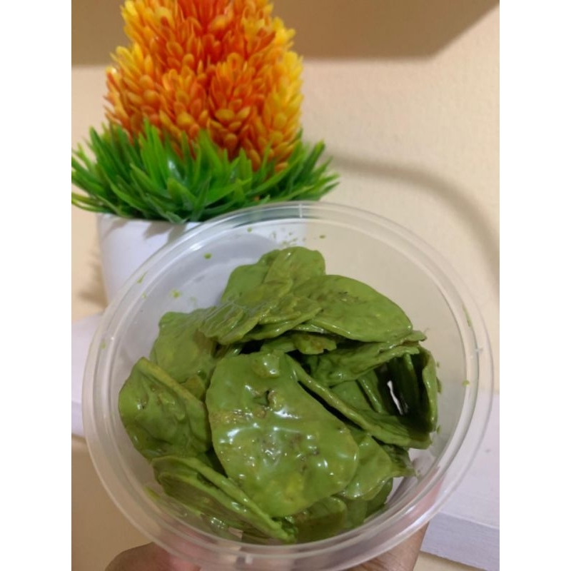 

Keripik pisang coklat varian greentea