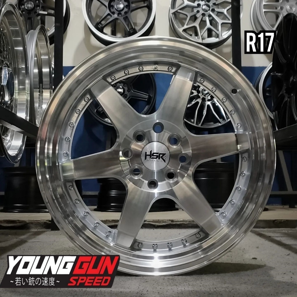 Velg Mobil Racing HSR BORGO Ring 17 Celong Untuk Fiesta March Xenia