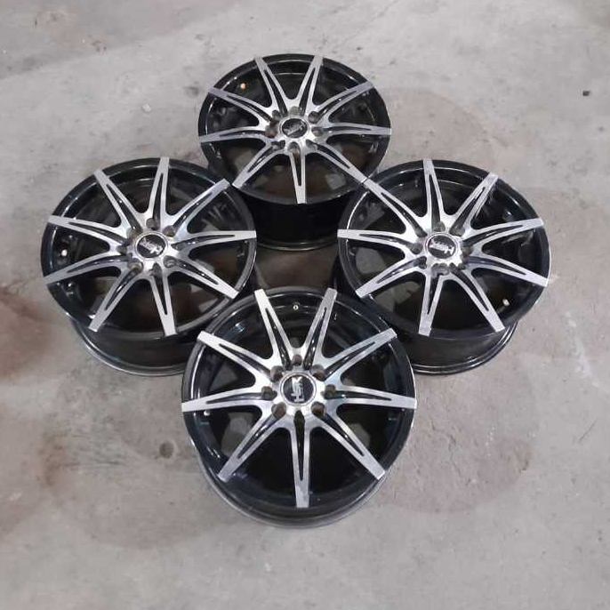 VELG MOBIL BEKAS HSR KCCX R15X6,5 8X100/114ET38 VELG UNTUK MOBIL AVANZA XENIA LIVINA AGYA AYLA SIGRA