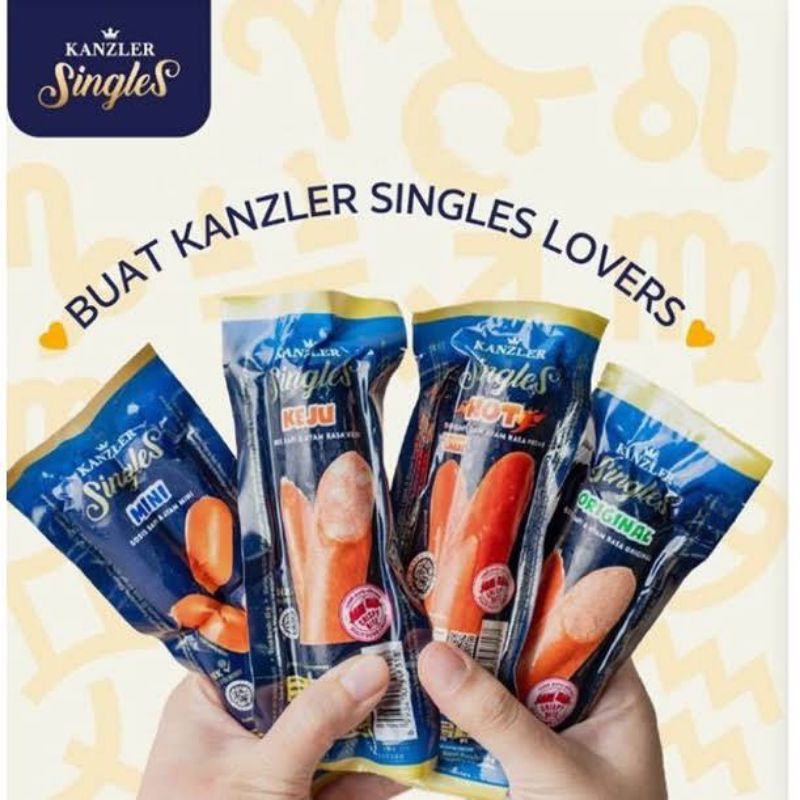 

Sosis Kanzler Singles 1 box isi 12