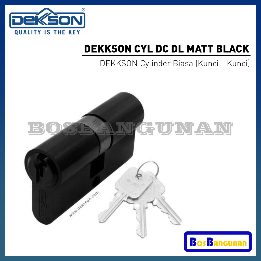 Cylinder Kunci DEKKSON HITAM CYL DC DL Hitam / CYLINDER DEKKSON CYL DC DL MATT BLACK / DEKKSON Cylin