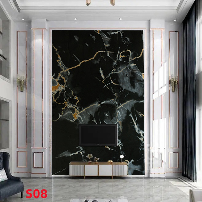 WALLPAPER MARMER TEBAL, KUALITAS PREMIUM, TERMURAH ANTI LICIN, TAHAN AIR COCOK UNTUK DEKORASI RUMAH,