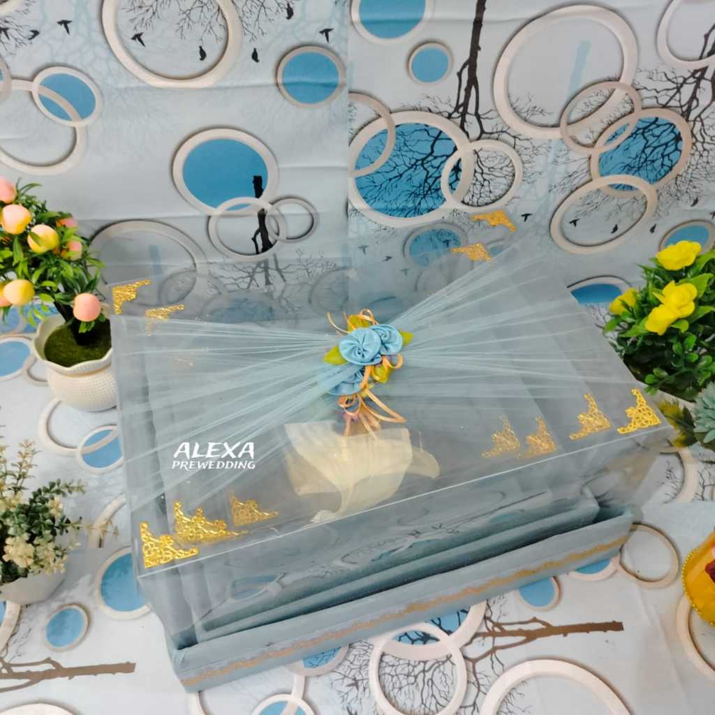 

Kotak Seserahan Pernikahan Set Lengkap isi 4 Box Hantaran Parcel Mika Unik Kekinian