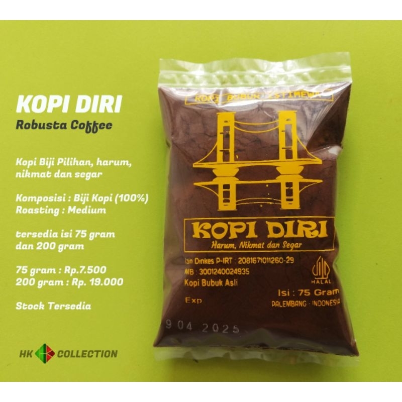 

Kopi Diri 75 gr (pack 10 pcs)