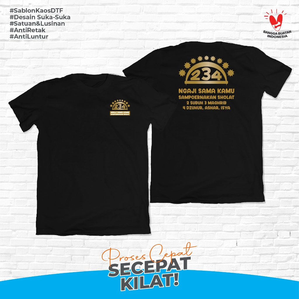 Desain Kaos Keren - Kaos Islami Keren Desain Ngaji Sama Kamu gubugkaos.id