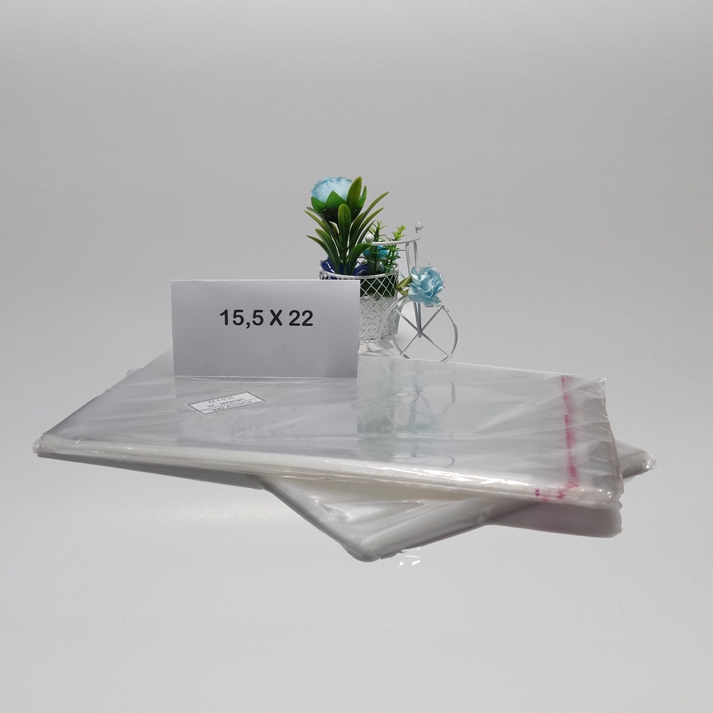 

Plastik Opp Ukuran 15,5 x 22 Murah Isi 100 Lembar
