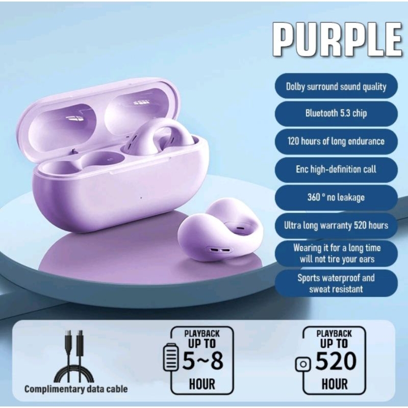 Original Wireless Ear Clip Bluetooth Headset TWS Bone Conduction Headphone Jovitech EP29