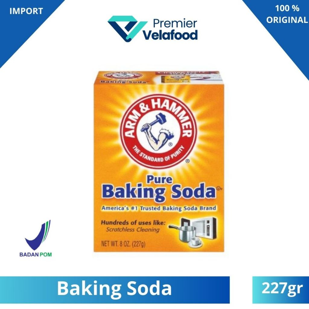 

[HALAL] BAKING SODA ASLI USA MERK ARM & HAMMER 226gr