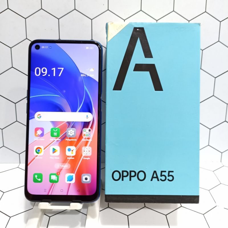 Oppo A55 Ram 4/64GB Second Fullset seken-bekas fullset bergaransi